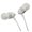 White, variant on Super Bass Noise-Isolation Metal 3.5mm Stereo Earbuds/ Headset/ Handsfree for LG Q Stylo 4, Q Stylus, V35 ThinQ, Q7, Q7+, Q7?, K30, G7 ThinQ (Hot Pink) - w/ Mic