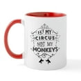 thumbnail image 2 of CafePress - Not My Circus, Not My Monkeys Mugs - 11 oz Ceramic Mug - Novelty Coffee Tea Cup, 2 of 6