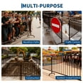 thumbnail image 6 of Accreate Interlocking Steel Barricade – Heavy-Duty Metal Barrier with Rust-Proof Powder Coat, Removable Bridge Feet & Tool-Free Assembly for Outdoor Event Crowd Control, Marathon & Construction, 6 of 7