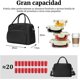 thumbnail image 2 of Bolsa De Almuerzo Térmica Reutilizable, Bolsa De Almuerzo Aislante Cruzada De Gran Capacidad (Negro 02), 2 of 4