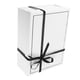 thumbnail image 2 of GOOHOCHY Caja de regalo plegable blanca con cinta rectangular, decorativa, para baby shower, aniversario, graduación, inauguración de la casa., 2 of 8