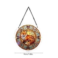 thumbnail image 3 of AZXY Sitting Fox Acrylic Puzzle Suncatcher, 7.87 Inch Stained Glass Window Hanging Decorations, Sun Catcher Indoor Outdoor Home Garden Ornament Gift For Adults Women Mom, 3 of 7