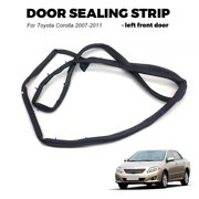 JJMY Front Left Side Door Weatherstrip Rubber Seal Trim For Toyota Corolla 2007-2011