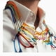 thumbnail image 4 of Folding Magnetic Reading Glasses Snap Click Front Neck Hanging Spectacles, 4 of 5