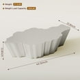 thumbnail image 2 of Cloud Coffee Table for Living Room, Modern Table Lightweight Fiberglass Design, Rustic Accent Table Irregular Artistic Shape Furniture, No Need Assembly, 2 of 7