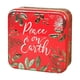 thumbnail image 2 of Tarro de caramelos,Lata de navideñas con tapa para regalar en las fiestas,Caja de regalo para dulces navideños cuadrada,contenedor para ,Lata de hojalata para Paz roja, 2 of 8