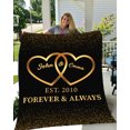thumbnail image 2 of Personalized Forever & Always - Plush Blanket - 50x60, 2 of 3