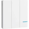 thumbnail image 1 of （3 gang switch）Mengshen Wireless Light Switch Easy to Install 3 Way Switch (Only Switch Panel Receiver not Included), 1 of 5
