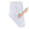 thumbnail image 4 of Almohadilla antideslizante extra larga para bañera de baño con ventosa, respetuosa con el medio ambiente, sin olor, color sólido, 4 of 6