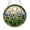 Acrylic 3.5 Inch, variant on White Floral Garden Stained Glass Style Round Window Hanging22101