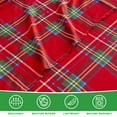 thumbnail image 3 of Gogreen Ensemble de Draps 3 Pcs à Poches Profondes pour Lit Simple s'Adapte à 14 Pouces, Microfibre Respirante Ultra Douce Ensemble de Draps Format Simple, Style Hôtel de Luxe Déco Maison Ensemble de Draps pour Lit Simple, Cadeau pour Femmes, Hommes - Carreaux Rouges de Noël, 3 of 23