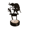 thumbnail image 2 of Funny Shadow Candle Holders,Halloween Home Decor Centerpiece Candleholder Tabletop Decorative Candle Stands-A, 2 of 9