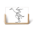 thumbnail image 1 of Esqueleto Decoracion de avestruz patrón Pantalla de escritorio fotográfica de madera, 1 of 4