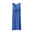 thumbnail image 1 of FAIWAD Robe Maxi pour Femme à Col en V Sans Manches Robe d'Été Décontractée Ample Fluide Évasée Robe Débardeur, 1 of 5