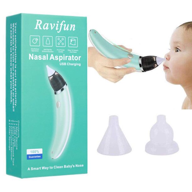 Electric Baby Nasal Aspirator Ravifun Snot Sucker Nose Mucus Boogies Vacuum Cleaner With 5 Levels Of Suction For Newborn Infant Toddlers And Kids Walmart Com