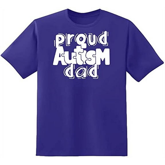 RedBarn Proud Autism Dad Father of Autistic Child Fathers Day Lover Gift Mens Graphic T Shirts