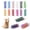 12psc 12color, variant on 12PCS 12Colors Cat Spring Toys for Indoor Cats, Interactive Coil Springs for Self Play, Durable Heavy Plastic Cat Spiral Spring, Hunting, Biting, Swatting Creative Kitten Toy.
