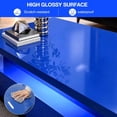 thumbnail image 6 of ARICOEASY Modern LED Coffee Table, 2 Tiers Rectangle Center Table, Blue, 6 of 7