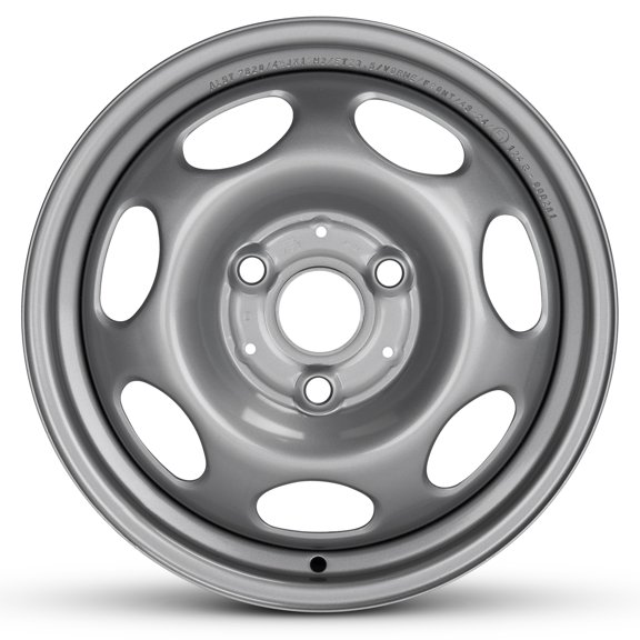 For 2008-2014 Smart Fortwo II 15 Inch Painted Silver Rim - OE Direct Replacement - Road Ready Car Wheel
