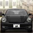 thumbnail image 6 of WIRESTER Set 2pcs 6" x 12" Aluminum Front Auto Drive Tag License Plate Decoration, Animal Black White Tuxedo Cat, 6 of 6
