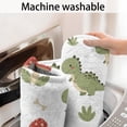 thumbnail image 5 of White Cartoon Dinosaurs Mushrooms Pattern Bathroom Rugs Mat,Non Slip Microfiber Bathroom Rug,Rubber Backing,Soft Bathroom Mats for Bathroom Floor,Tub and Shower,17x30in(43x75cm), 5 of 5