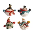thumbnail image 2 of Figuras navideñas, estatuas navideñas de mesa, esculturas de mesa pintadas a mano Estilo C 4 piezas., 2 of 9