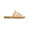 thumbnail image 2 of Journee Collection Womens Serrie Faux Leather Peep-Toe Slide Sandals, 2 of 3