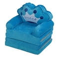 thumbnail image 4 of Foldable Cartoon Chair, Lovely Crown Multi Functional, Kindergarten Reading Sofa, Blue, with Cloth Material, for Indoor and Outdoor Use, 4 of 8