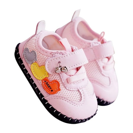 

Baby Sandals Summer Rubber Sole PU Leather Mesh Outdoor Simple Elegant Catoon Shoes For Girls