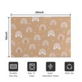 thumbnail image 5 of Brown Boho Bohemia Rainbow Hearts Pattern Door Rugs,Washable Non Slip Door Mats Indoor,Decorative Door Mats,Entry Mat Indoor for Entrance,Bedroom,Kitchen,Bathroom,16"x24", 5 of 6