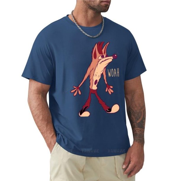 Woah Oney-Camisetas estampadas para hombre camiseta negra de algodón tops de algodón