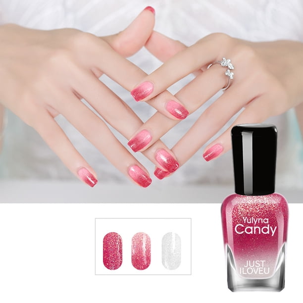 Esmalte de uñas aceitoso y cálido para realzar las uñas de larga duración, que no se hornean ni se pelan, 10 ml