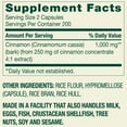 thumbnail image 3 of Spring Valley Cinnamon Dietary Supplement Vegetarian Capsules for Metabolism Support, 1000 mg, 400 Count, 3 of 11