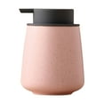 thumbnail image 1 of Ceramic Lotion Dispenser, Hand Soap Dispenser, Refillable- Shampoo Dispenser, Bathroom Kitchen-Pink-400ml, 1 of 6