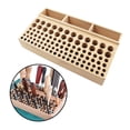 thumbnail image 3 of yuksok 46/98 Holes Leather Craft Tool Wood Holder Rack Stamp Organizer 98 Holes, 3 of 9