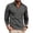Grey, variant on CAIVO Polo Shirts For Men Casual Shirt Long Sleeve Classic Plaid Button With Pockets Lapel Golf Tops For Vacation , XXL