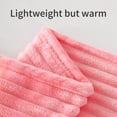 thumbnail image 4 of Fluffy Flannel Toddler Bed Blanket, Warm and Fuzzy Plush Stripes Crib Throw, 30 x 40 inches, Pink, 4 of 6
