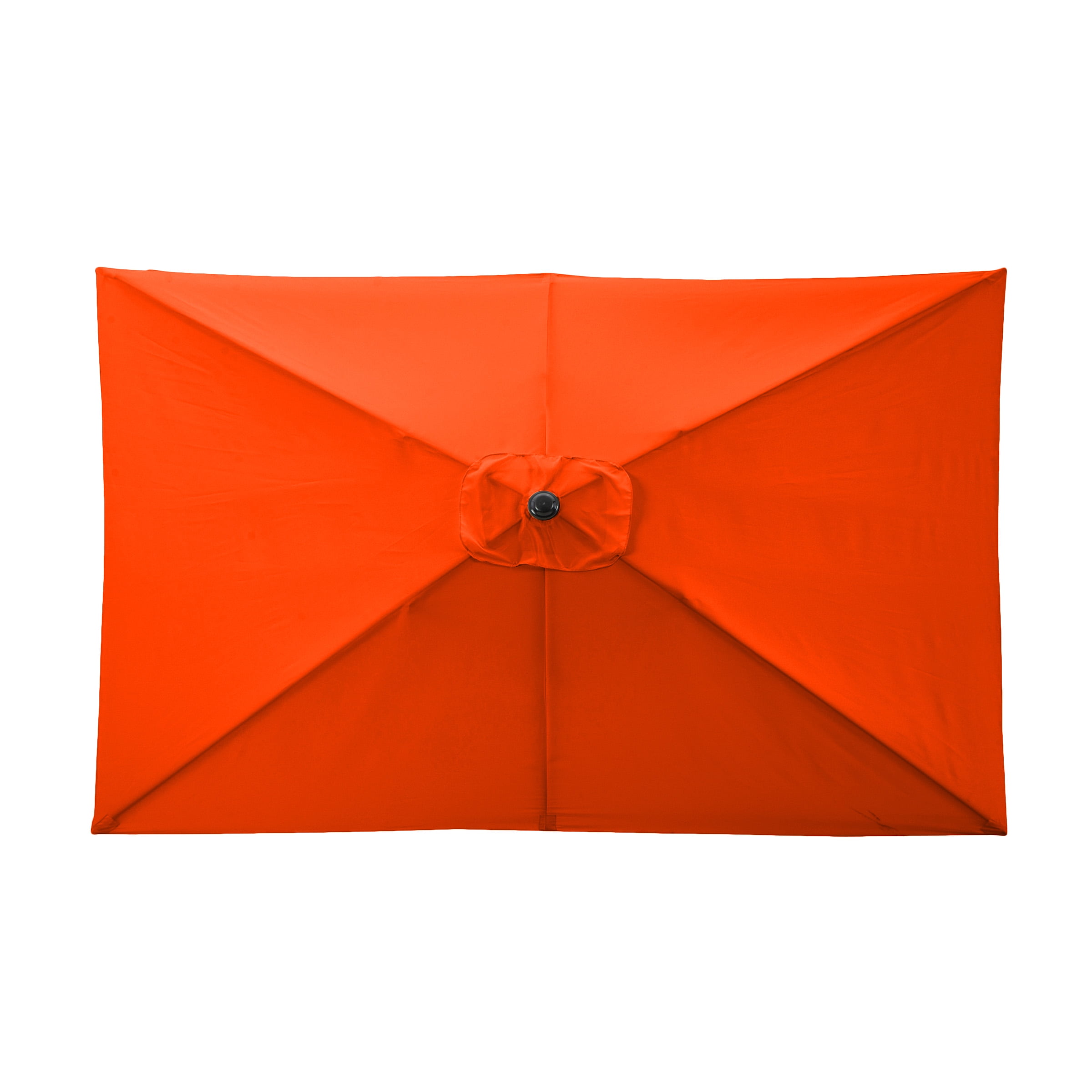 Pure Garden 10’ Rectangular Patio Umbrella with Push Button Tilt, Orange