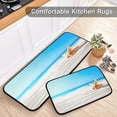 thumbnail image 5 of SKYSONIC Starfish Beach Summer Kitchen Mats and Rugs Coast Sandy Sunday Floor Runner Area Rug Washable Carpet Perfect for Living Room Bedroom Entryway,19.7"x27.6"+19.7"x47.2", 5 of 7