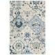 SAFAVIEH Glamour Charmaine Floral Wool Area Rug, Beige/Blue, 6' x 6 ...