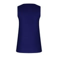 thumbnail image 4 of Giftesty Tank Tops for Women Summer Solid Color Sleeveless Casual Camisole T-Shirt Women's Top Round Neck, 4 of 5