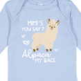 thumbnail image 4 of Inktastic Mimi's You Say Alpaca My Bags Boys or Girls Long Sleeve Baby Bodysuit, 4 of 5