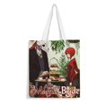 thumbnail image 1 of The Ancient Magus' Bride Bolso de tela con estampado de lienzo para mujer, bolsa de compras reutilizable y estética, con cremallera interior, regalo para mujer,40*40cm., 1 of 6