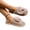 Khaki, variant on Mfakffe Womens Slippers Fashion Bow Closed Toe Slippers Comfortable Soft Cotton Shoes Black 9 Wide(EU:42)