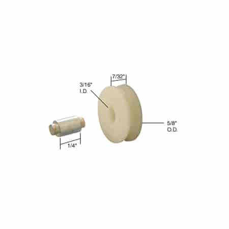 Nylon Sliding Window Replacement Roller - CRL 5/8
