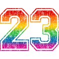 thumbnail image 3 of CafePress - Retro 23 Rainbow Mugs - 15 oz Ceramic Large White Novelty Mug, 3 of 4