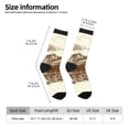 thumbnail image 2 of Pofeuu Train Print Crew Socks, Adult Running Hiking Socks for Youth and Adult, 2 of 6