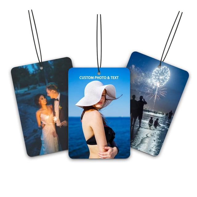 Ambientador para auto YESTIME personalizado de doble cara con foto
