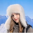 thumbnail image 4 of Capuche Ski Coupe-Vent Peluche Capuche Ski Hiver Ajustable Femmes Hommes, 4 of 9