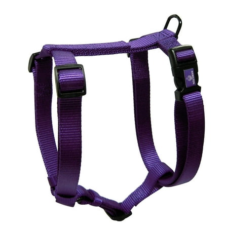 Harnais pour chien en nylon ajustable Deluxe Durable Accessoires pour animaux 1 pouce 30-40 Grand Violet